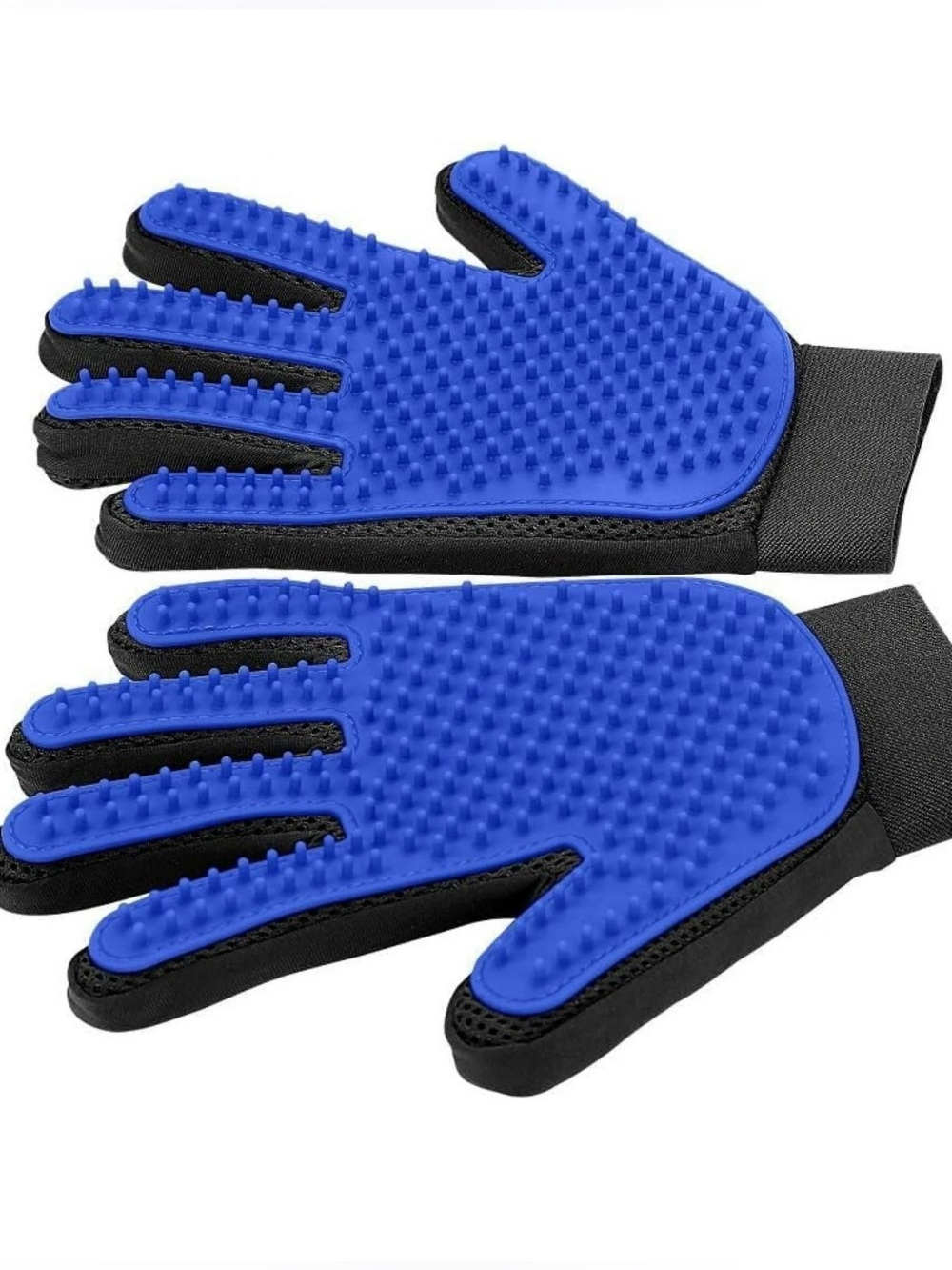 Pet Grooming Gloves for Grooming/ Shedding - 2 Gloves (Adjustable)
